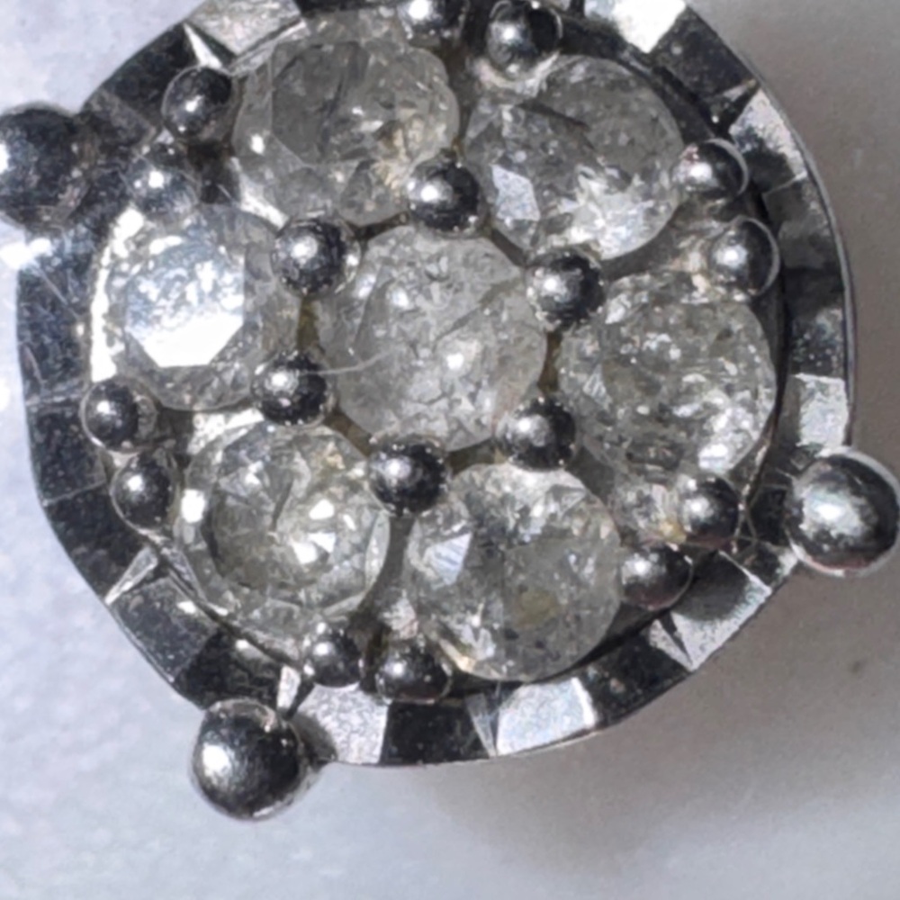 Sparkling Silver Brooch with Crystal Accents